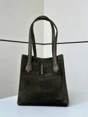 Uubags | Fendi Origami Leather Green Bag 27x15x27cm - 5