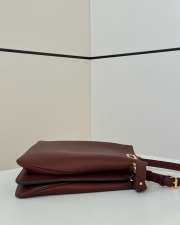 Uubags | Fendi Peekaboo Soft Large Dark brown leather bag 40.5x13x28cm - 6