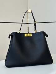 Uubags | Fendi Peekaboo Soft Large Black leather bag 40.5x13x28cm - 1