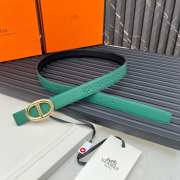 Uubags | Dior leather belt in green 24mm - 5