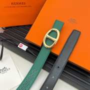 Uubags | Dior leather belt in green 24mm - 6