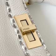 Uubags | Fendi Peekaboo ISeeU white bag 33x12x25cm - 3