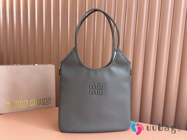 Uubags | Miu Miu Hobo Tote Bag In Grey 35x40cm - 1