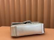 Uubags | Gucci mini marmont matelasse silver metallic bag 23x14x6cm - 4