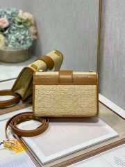 Uubags | Dior 30 Montaigne Natural Cannage Raffia Bag 24x17x8cm - 4