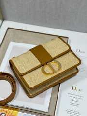 Uubags | Dior 30 Montaigne Natural Cannage Raffia Bag 24x17x8cm - 5