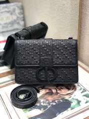 Uubags | Dior Embossed Montaigne Black Bag 24x17x8cm - 1