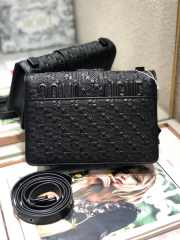 Uubags | Dior Embossed Montaigne Black Bag 24x17x8cm - 4