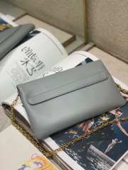 Uubags | Dior Medium Diordouble Smooth Calfskin Bag in Grey M8641 28x16.5x3cm - 5