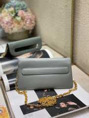 Uubags | Dior Small Diordouble Smooth Calfskin Bag in Gray 22cm - 6