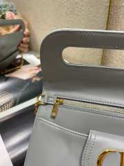 Uubags | Dior Small Diordouble Smooth Calfskin Bag in Gray 22cm - 4