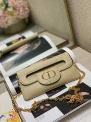 Uubags | Dior Small Diordouble Smooth Calfskin Bag in Beige 22cm - 1