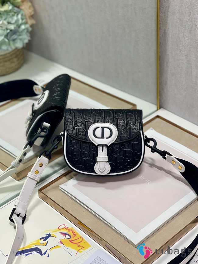 Uubags | Dior Small Bobby East-West Bag In Black Lambskin 19x15x7cm - 1