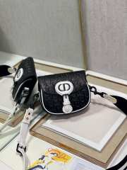 Uubags | Dior Small Bobby East-West Bag In Black Lambskin 19x15x7cm - 6