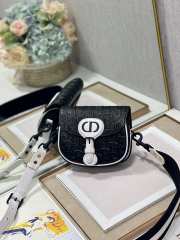 Uubags | Dior Small Bobby East-West Bag In Black Lambskin 19x15x7cm - 5