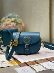 Uubags | Dior Small Bobby East-West Bag In Blue Lambskin 19x15x7cm - 1