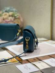 Uubags | Dior Small Bobby East-West Bag In Blue Lambskin 19x15x7cm - 4