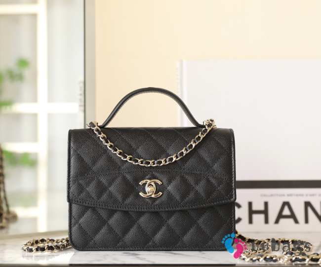 Uubags | Chanel Woc crossbody handbag in black 18x14x3cm - 1