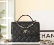 Uubags | Chanel Woc crossbody handbag in black 18x14x3cm - 1