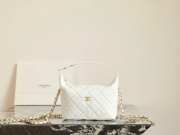 Uubags Chanel Small Hobo Bag In White 21.5x19x6cm - 3