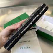 Uubags Bottega Veneta Intrecciato Zip around wallet intrecciato calfskin leather wallet 19x10x2cm - 6