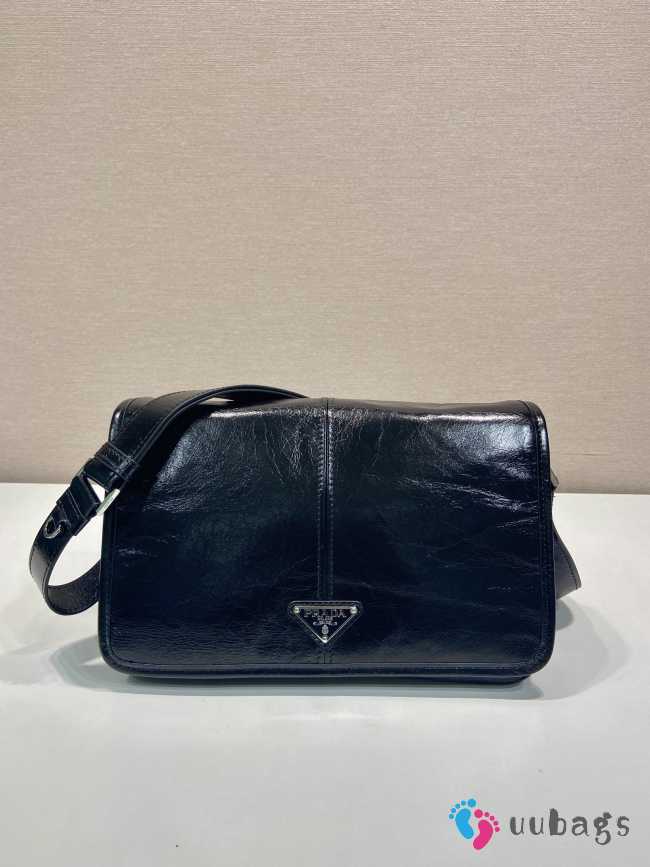 Uubags Prada 2VD073 leather shoulder bag in black 30x20x11cm - 1