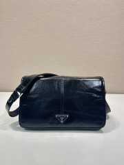 Uubags Prada 2VD073 leather shoulder bag in black 30x20x11cm - 1