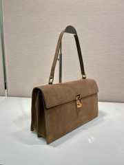 Uubags Prada 1BD378A suede shoulder bag in brown 35x19.5x10.5cm - 2