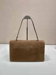 Uubags Prada 1BD378A suede shoulder bag in brown 35x19.5x10.5cm - 4