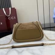 Uubags Gucci Blondie small shoulder bag in brown 21.5x11x8cm - 6