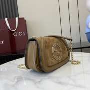 Uubags Gucci Blondie small shoulder bag in brown 21.5x11x8cm - 2