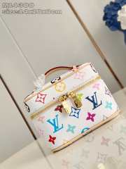 Uubags Louis Vuitton M13747 LV x TM Nice Mini Beauty Case White Multicolor 13.5x12x20cm - 1