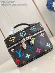 Uubags Louis Vuitton M13747 LV x TM Nice Mini Beauty Case Black Multicolor 13.5x12x20cm - 1