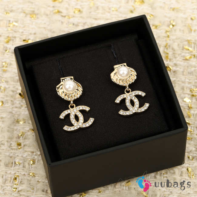 Uubags Chanel earrings pearl 01 - 1