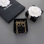 Uubags Chanel long gold earrings  - 4