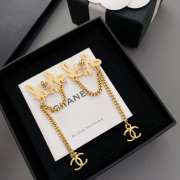 Uubags Chanel long gold earrings  - 6