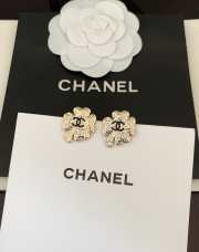 Uubags Chanel silver stud earrings - 1