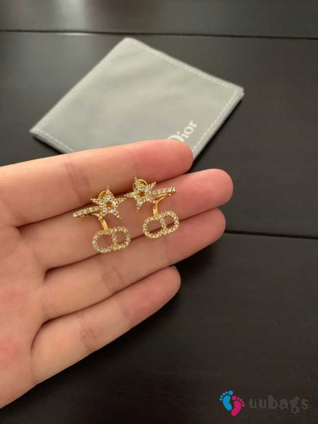 Dior earrings gold star  - 1