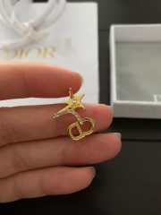 Dior earrings gold star  - 4