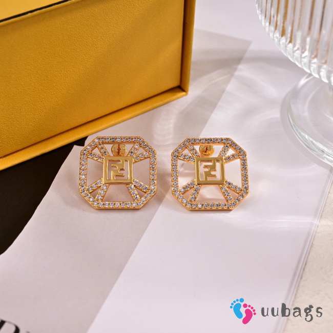 Uubags Fendi earrings gold - 1