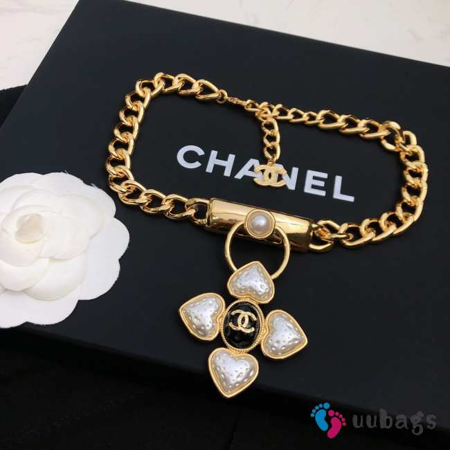 Uubags Chanel Lambskin Pearl Resin CC Bracelet - 1