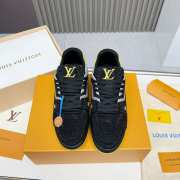 Uubags Louis Vuitton Trainer Yellow Black Crystals Sneaker - 6