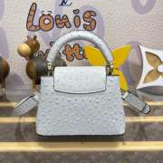 Uubags Louis Vuitton N86121 Capucines Mini Bag In White 21x13.6x8cm - 5