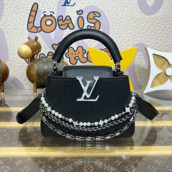 Uubags Louis Vuitton M11908 Capucines Mini Bag In Black 21x13.6x8cm