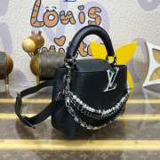 Uubags Louis Vuitton M11908 Capucines Mini Bag In Black 21x13.6x8cm - 6