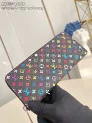 Uubags Louis Vuitton M13408 LV x TM Clemence Wallet Black Multicolored Monogram Coated Canvas 9x2x20cm - 5