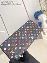 Uubags Louis Vuitton M13408 LV x TM Clemence Wallet Black Multicolored Monogram Coated Canvas 9x2x20cm - 2