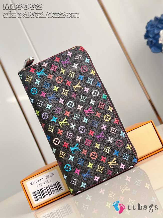 Uubags Louis Vuitton M13992 LV x TM Wallet In Black Multicolored 19.5x10.5x2.5cm - 1