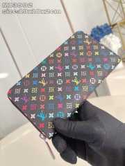 Uubags Louis Vuitton M13992 LV x TM Wallet In Black Multicolored 19.5x10.5x2.5cm - 6