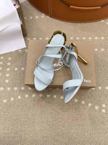 Uubags Christian Louboutin Ginko girl high heels in light blue 8.5cm